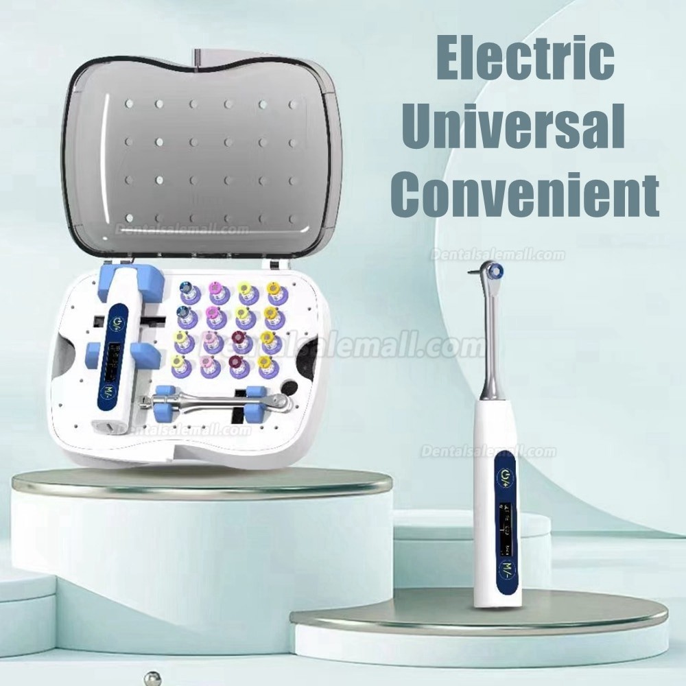 Electric Dental Universal Implant Torque Wrench with 16Pcs Screwdriver Implant Prosthetic Kit